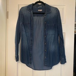 Merona denim button up